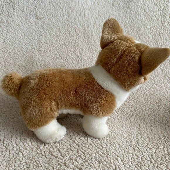 Aurora Miyoni 8” Corgi Dog Plush Realistic Stuffed Animal Scratched Nose Toy - Picture 4 of 6